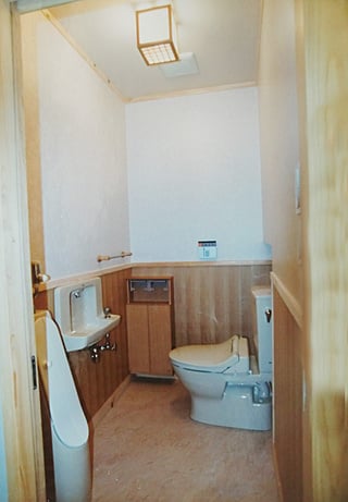 空間に余裕のあるトイレ